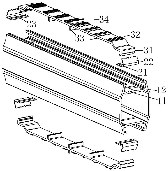 A rail connection block