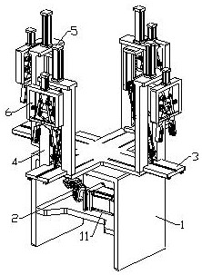 Casting part machining grabbing device