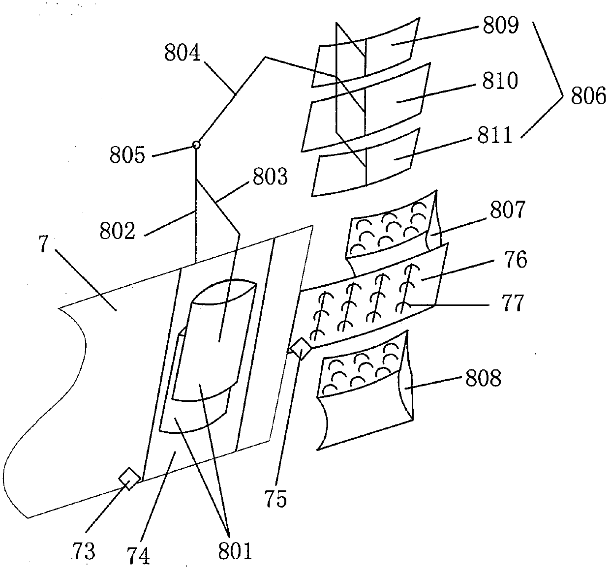 Vibration removal type automatic unpacking and feeding device