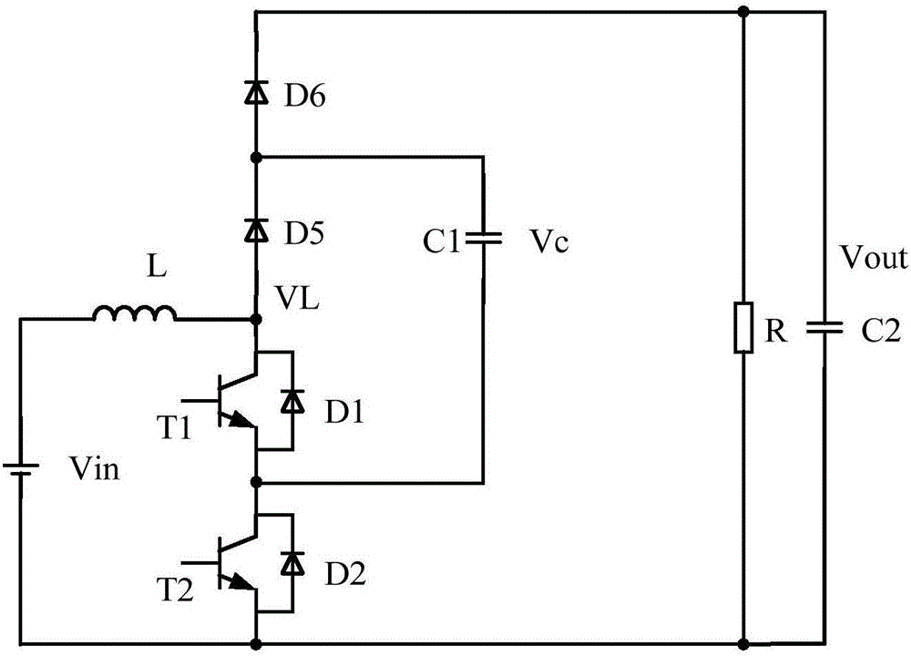 Boosting power converting circuit and control method