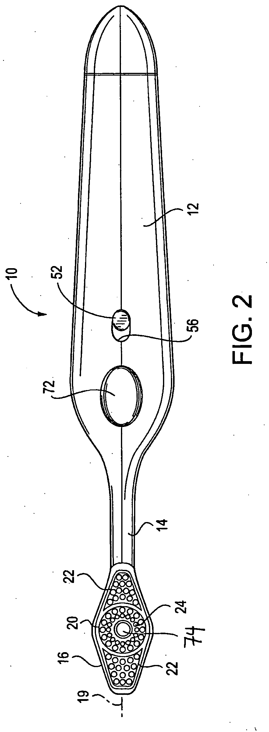Electric toothbrush comprising an electrically powered element