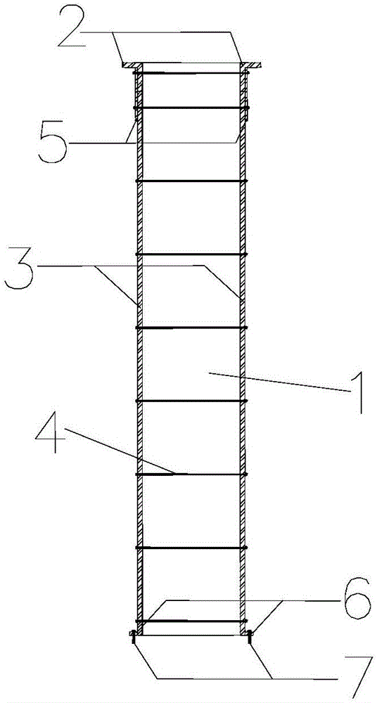 Cavity wall reinforcement structure and method for constructing same