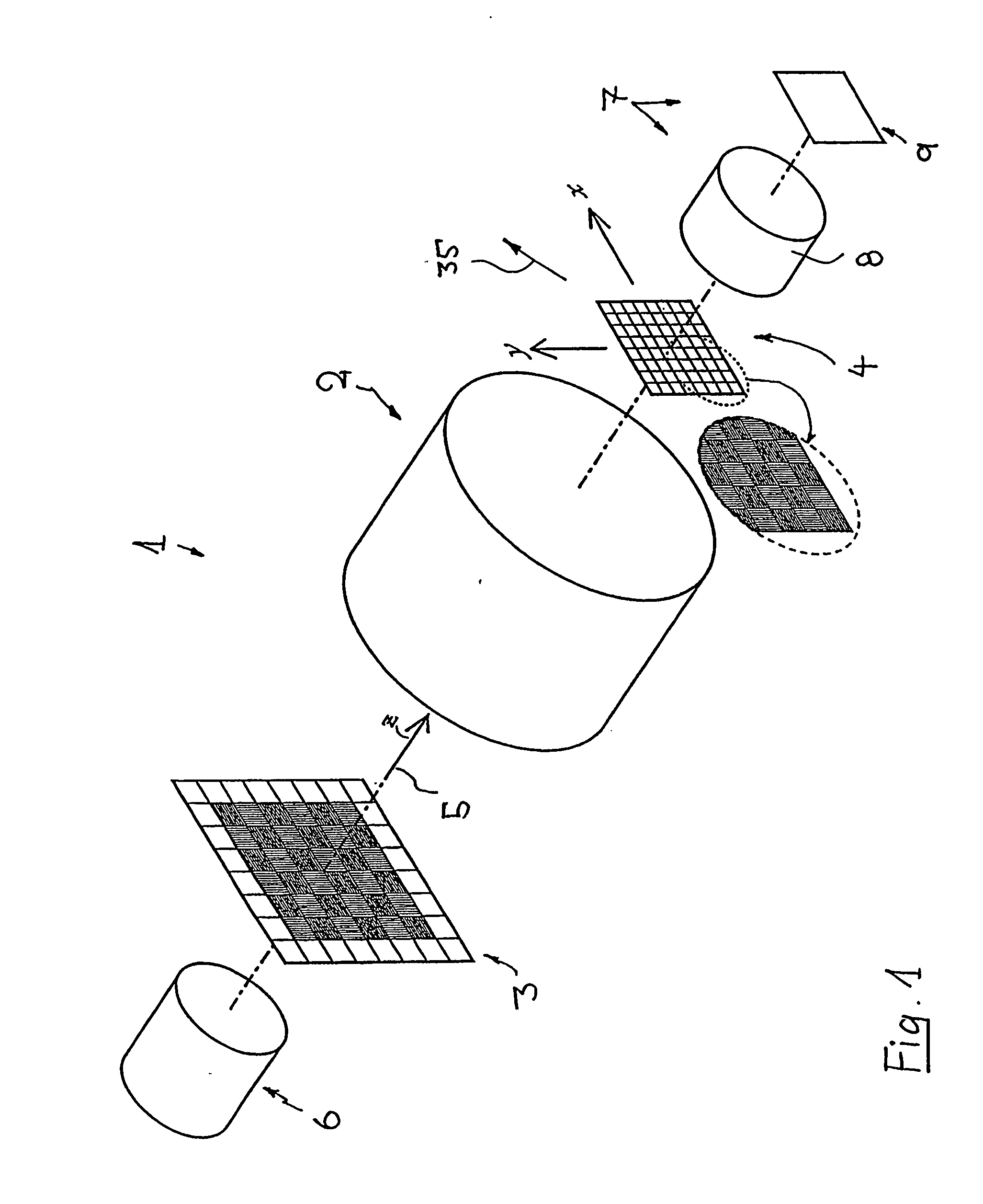 Moire method and measuring system for measuring the distortion of an optical imaging system