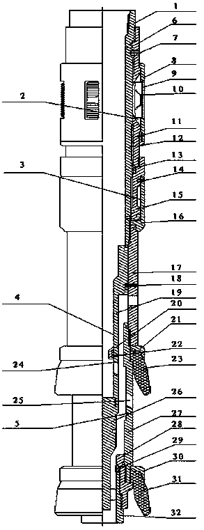 Cement-injecting plugging device