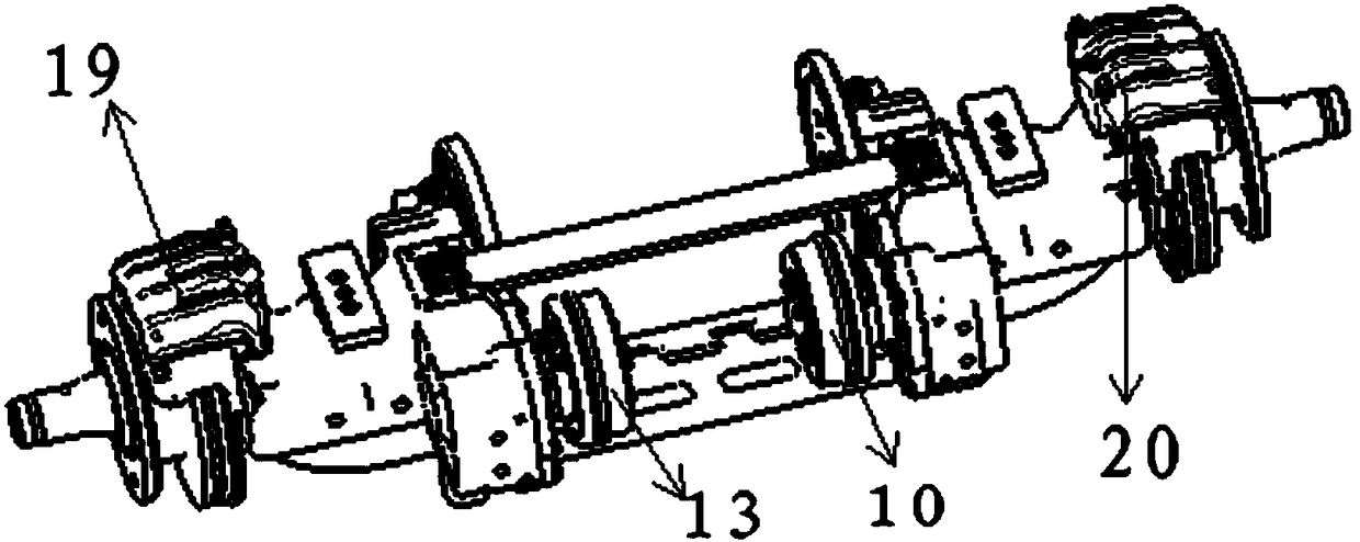 Double-rim motor axle used for erecting plate spring suspension and new-energy automobile