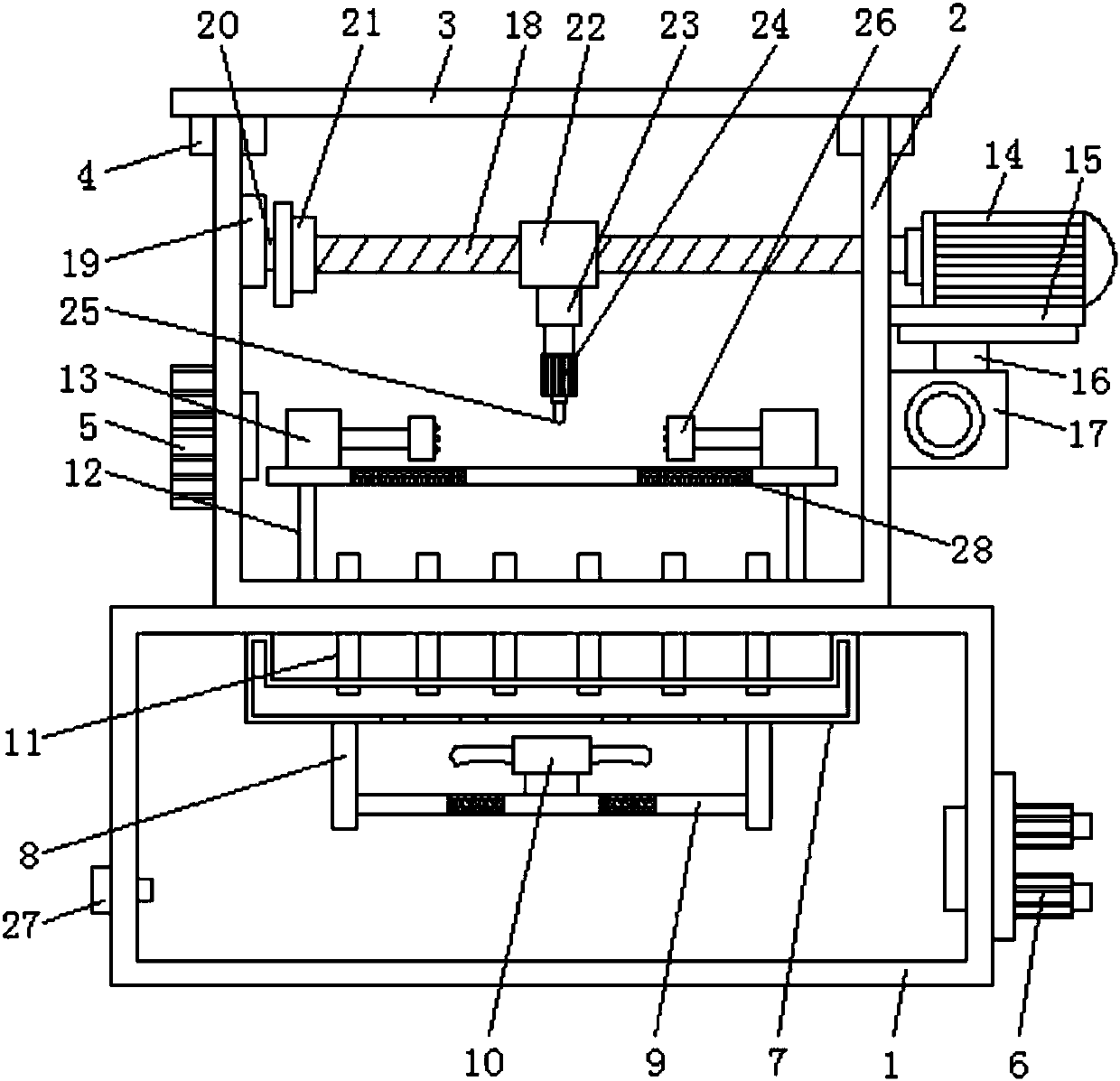 Punching machine capable of changing punching direction for hub