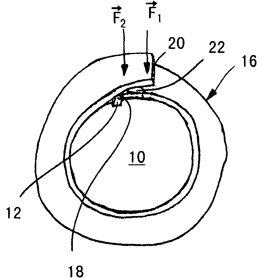 Folding mandrel, device and method for manufacturing glued sleeves