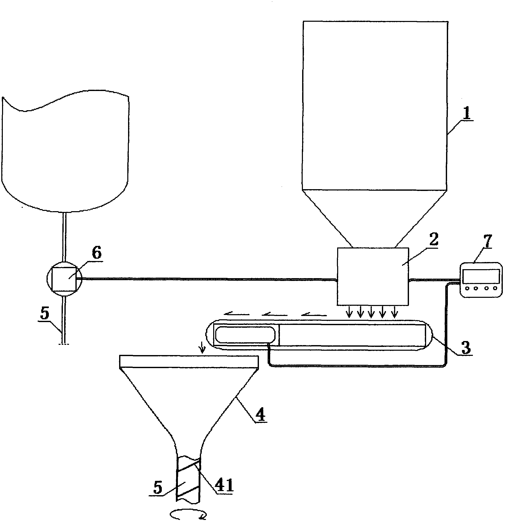 Method and device for accurately feeding mannheim reaction furnace