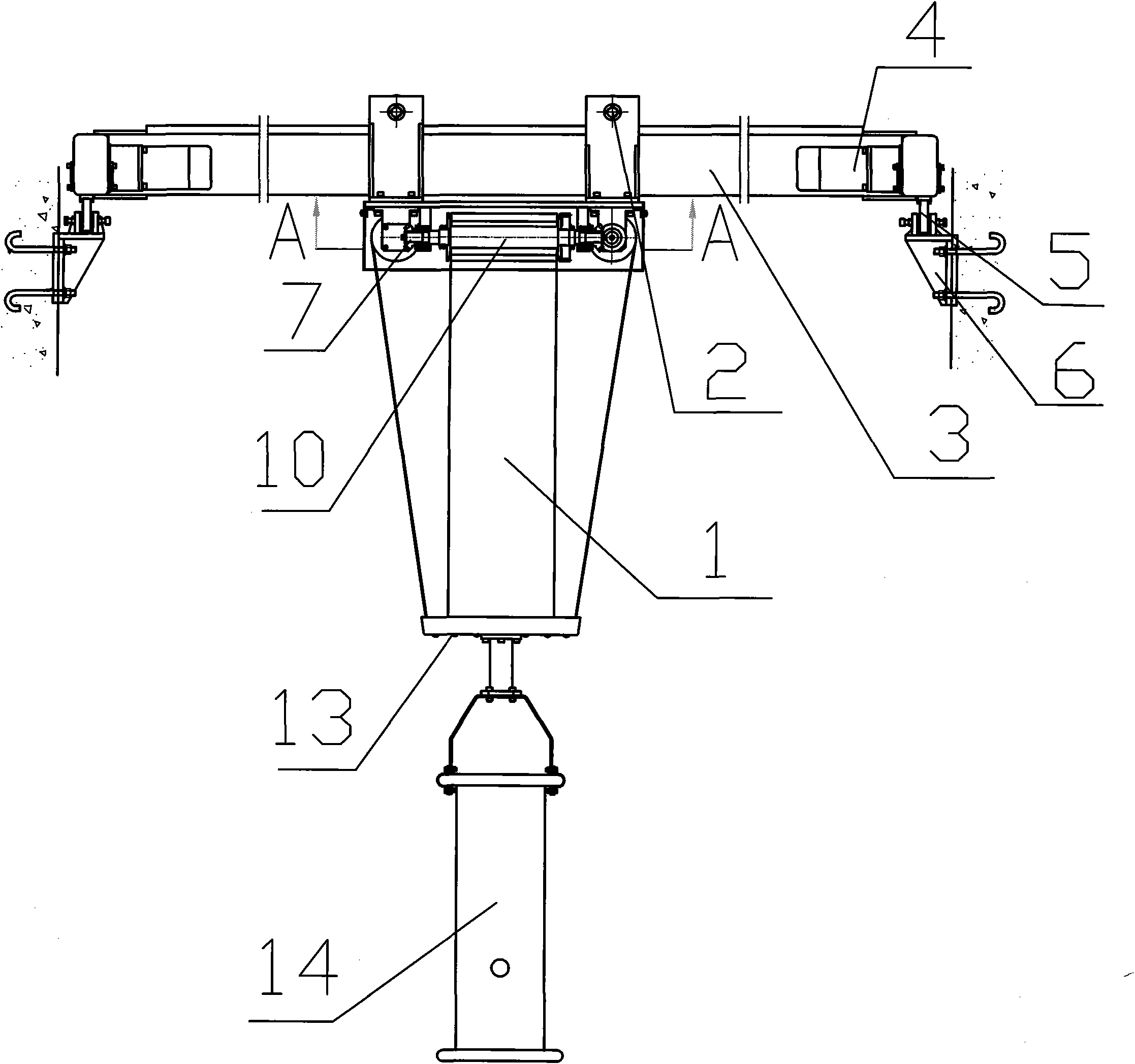 Flexible suspension lifting and translating device for X-ray imaging and shooting detection