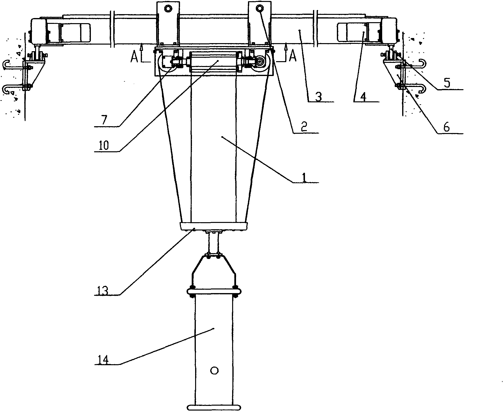 Flexible suspension lifting and translating device for X-ray imaging and shooting detection