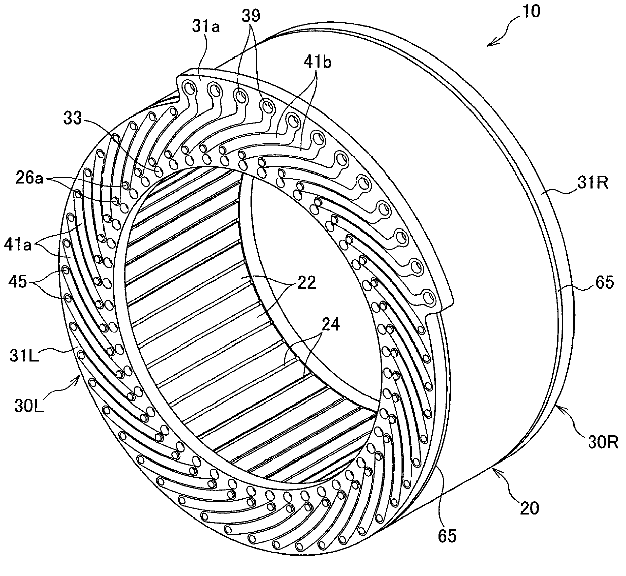 Stator for electric rotary machine