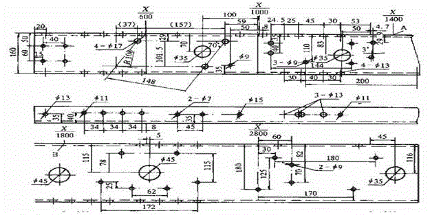 Automobile frame longitudinal beam detection and precise positioning device and detection method