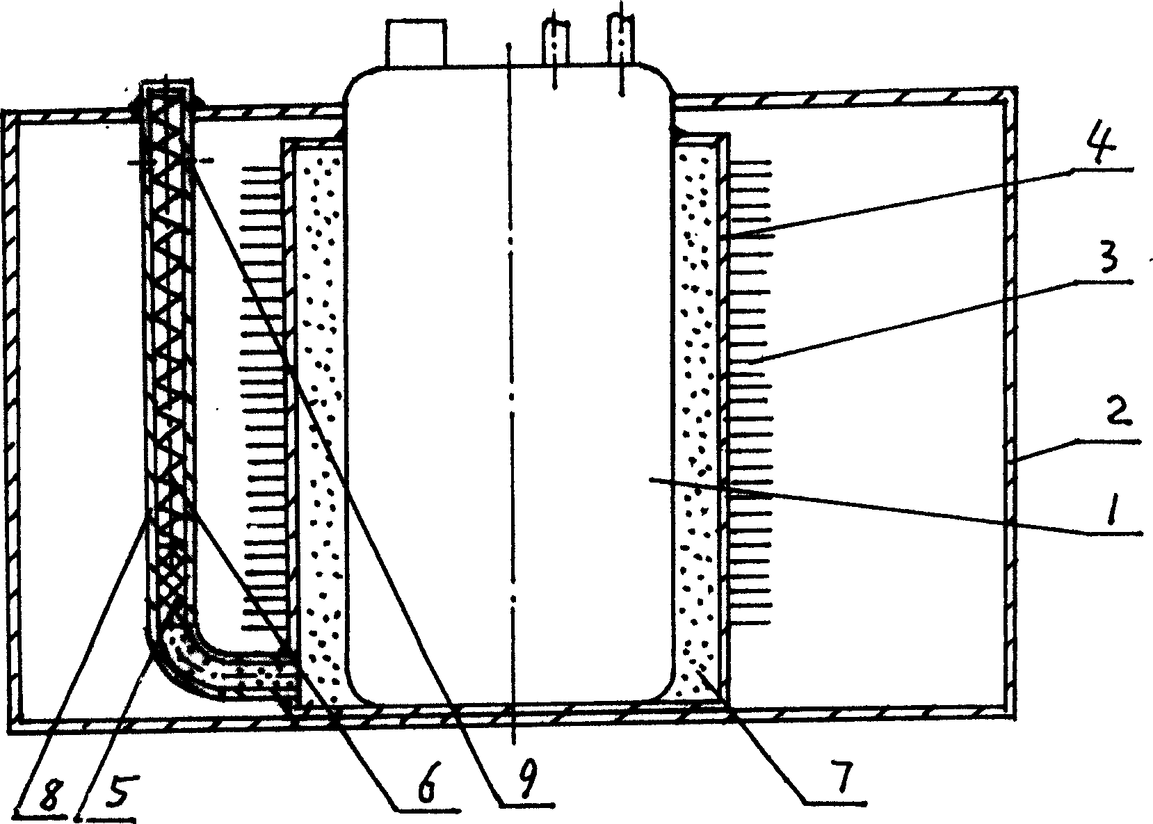 Heating radiator for compressors