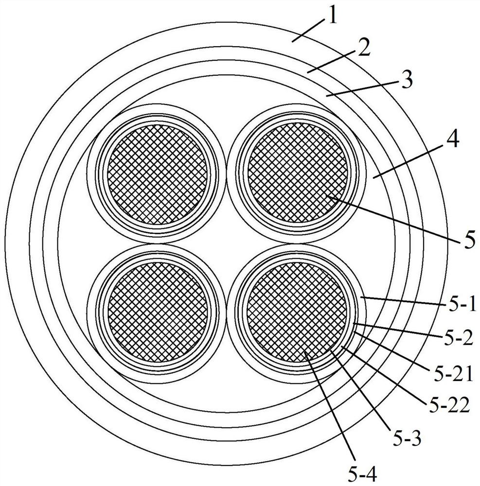 A low-smoke, halogen-free, 750°C resistant cable