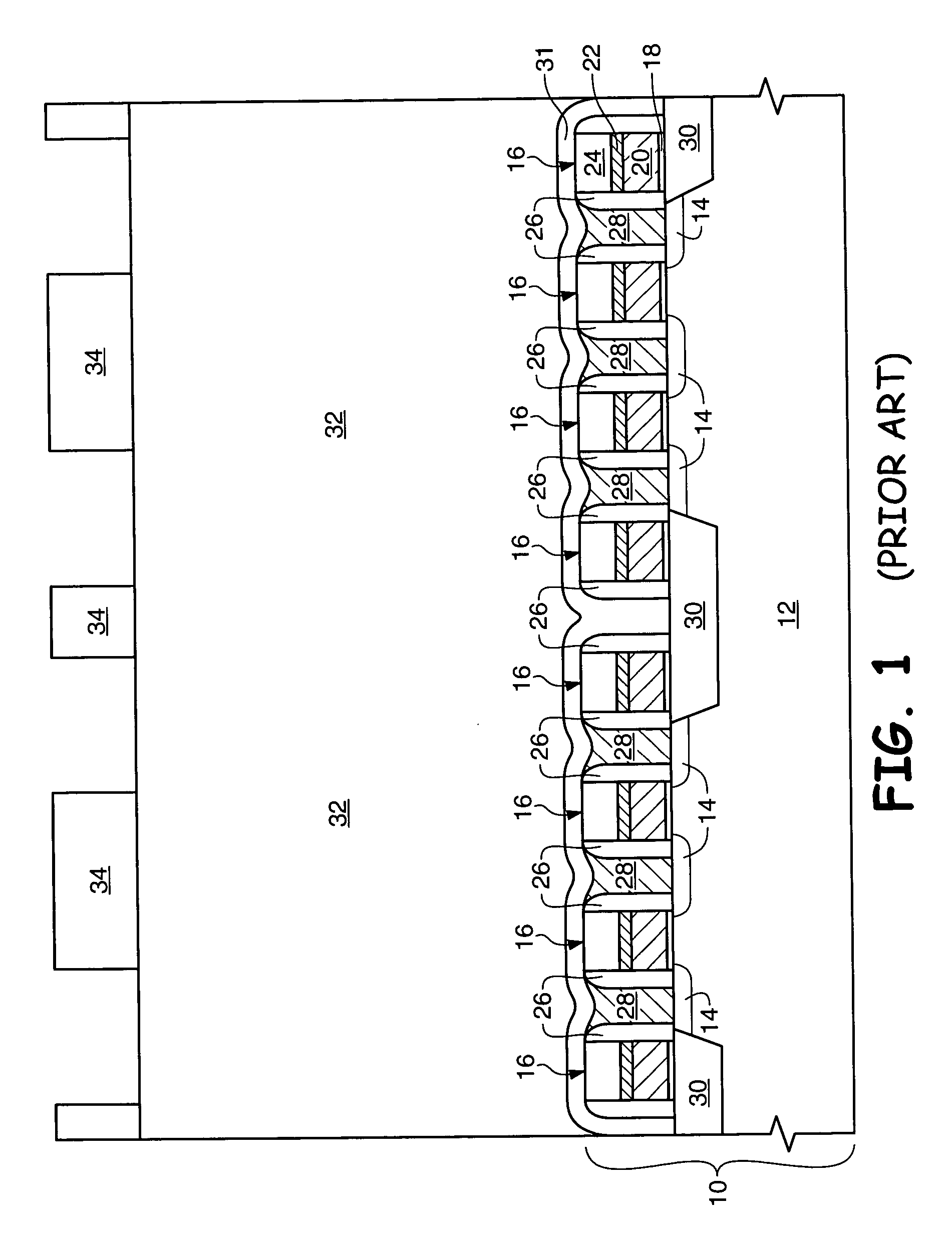 Support for vertically oriented capacitors during the formation of a semiconductor device