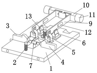 Decoration tool with automatic disconnecting link closing structure for building decoration