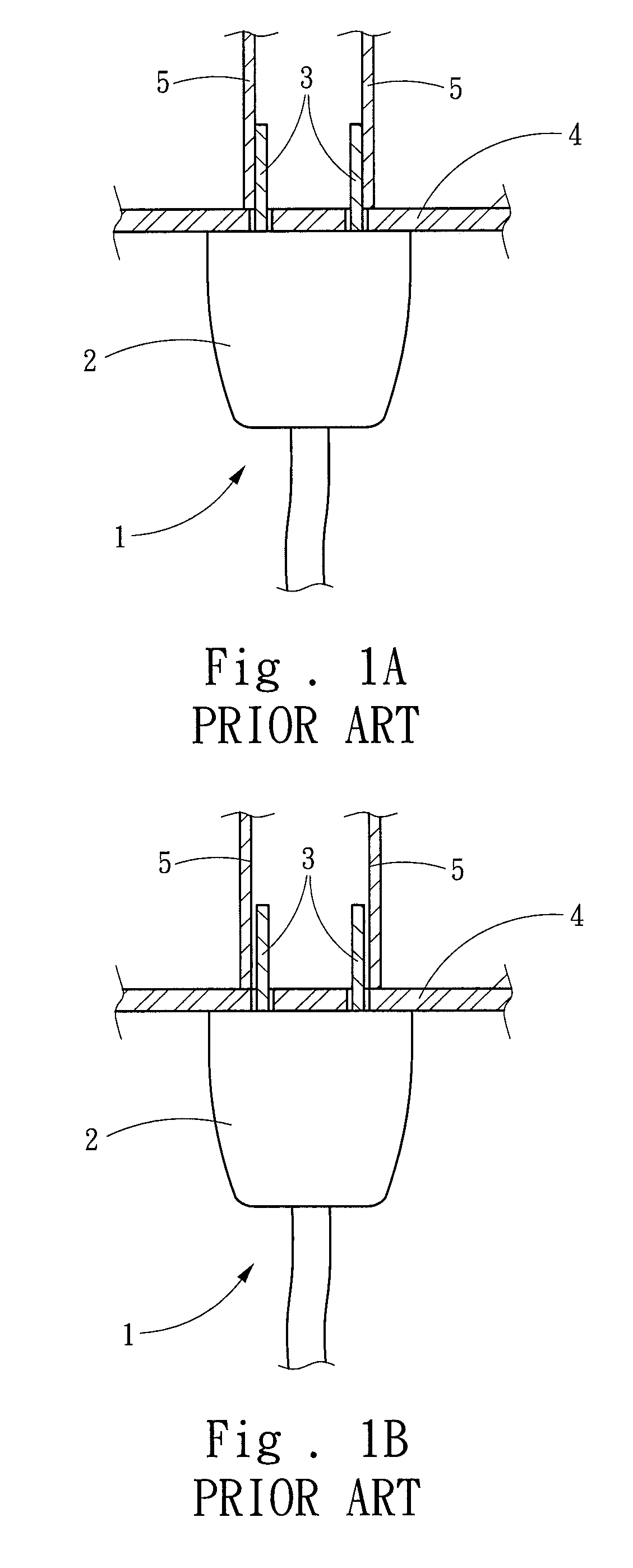 Electrical appliance plug structure