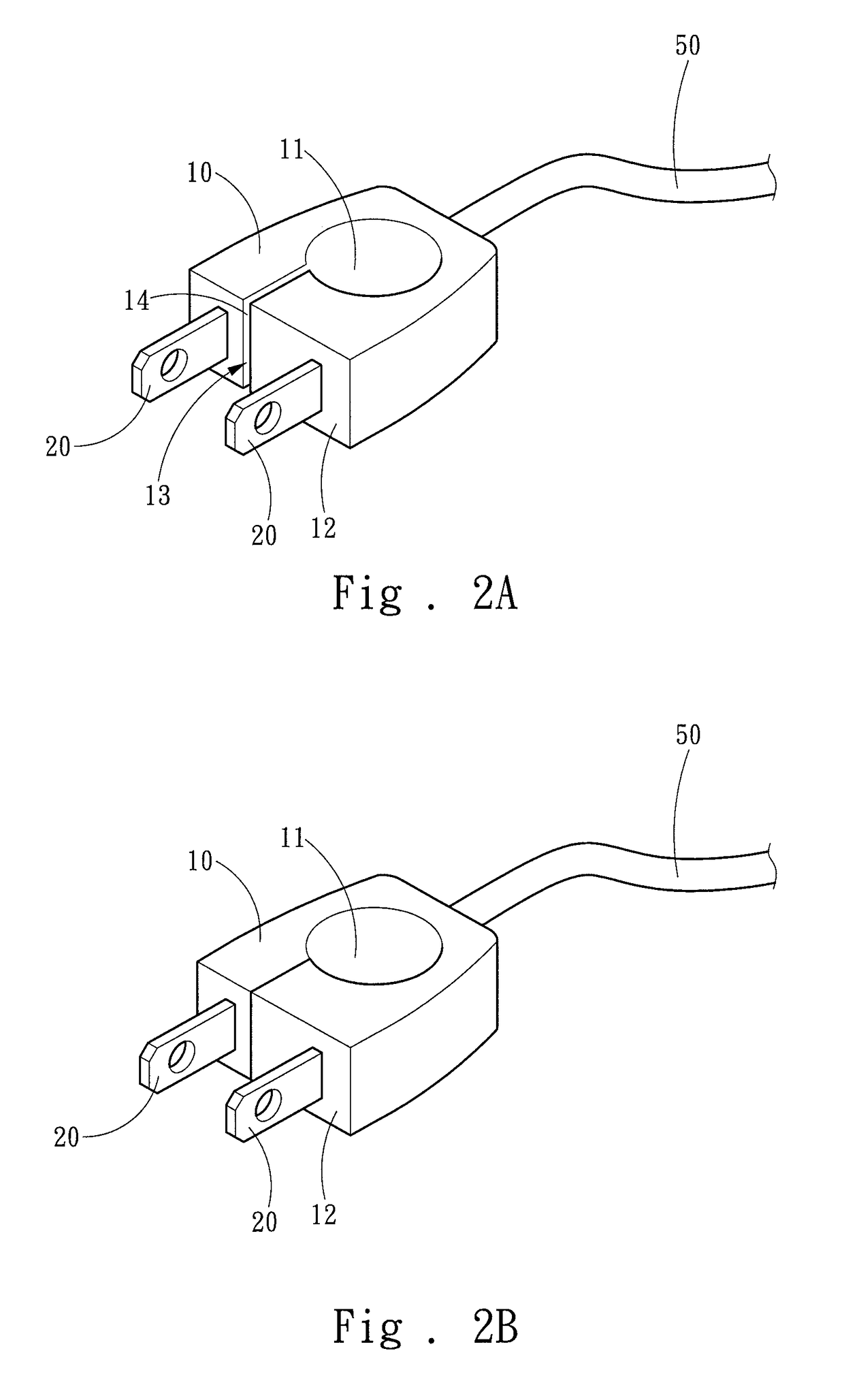 Electrical appliance plug structure