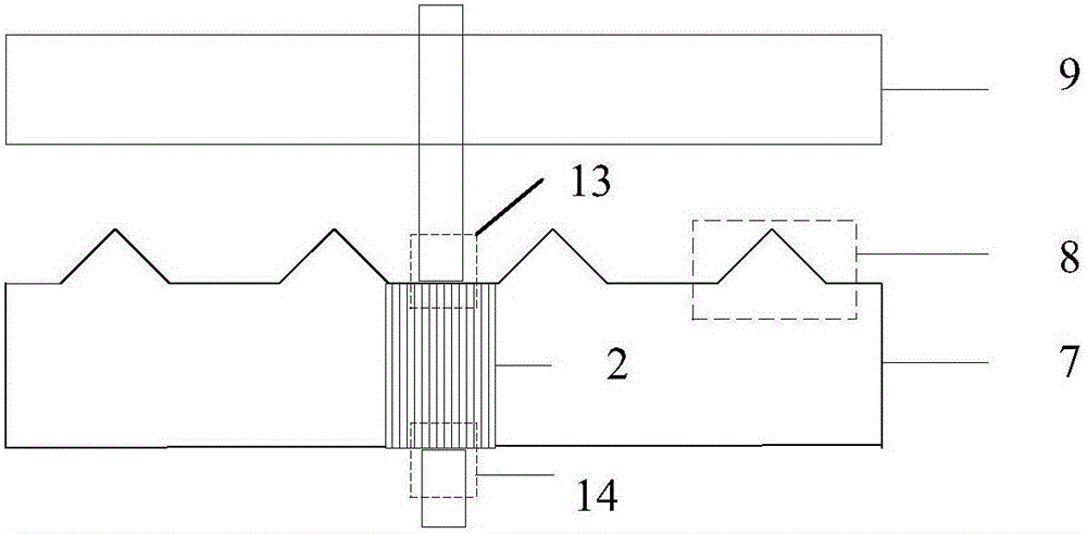 Testing device and display panel