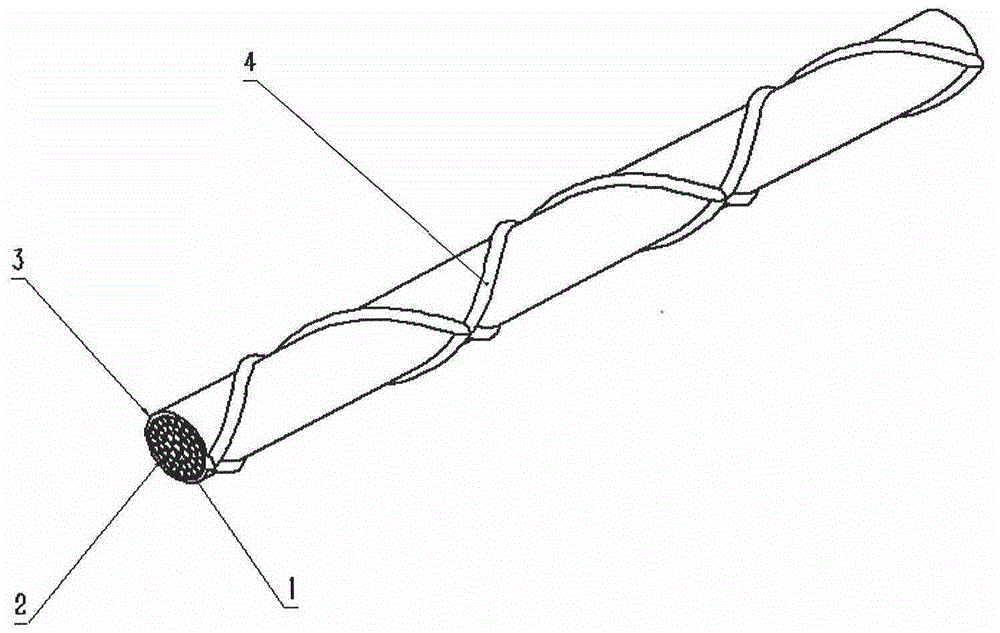 Device inhibiting transmission lines from wind-rain induced vibration and galloping