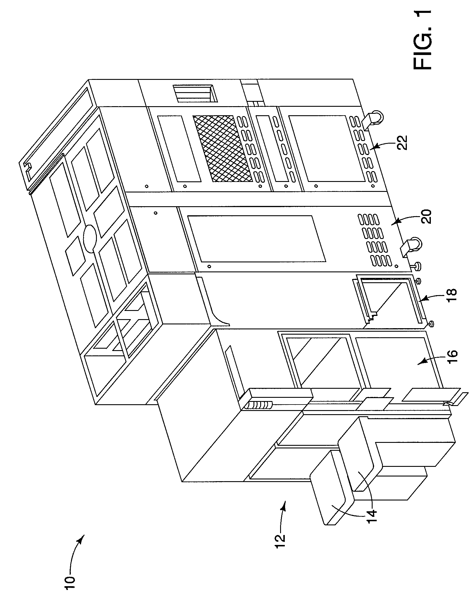 Reaction apparatus having multiple adjustable exhaust ports