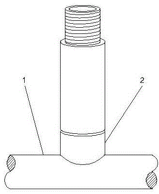 A kind of technical method of installing meson on metal lamp tube