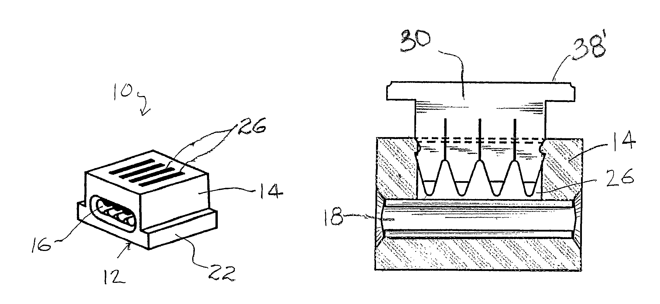 Insulation displacement connector assembly and system adapted for surface mounting on printed circuit board and method of using same