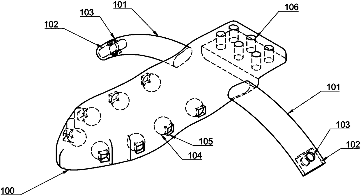 3D printed connecting structure of artificial sternums and artificial ribs with movable joints