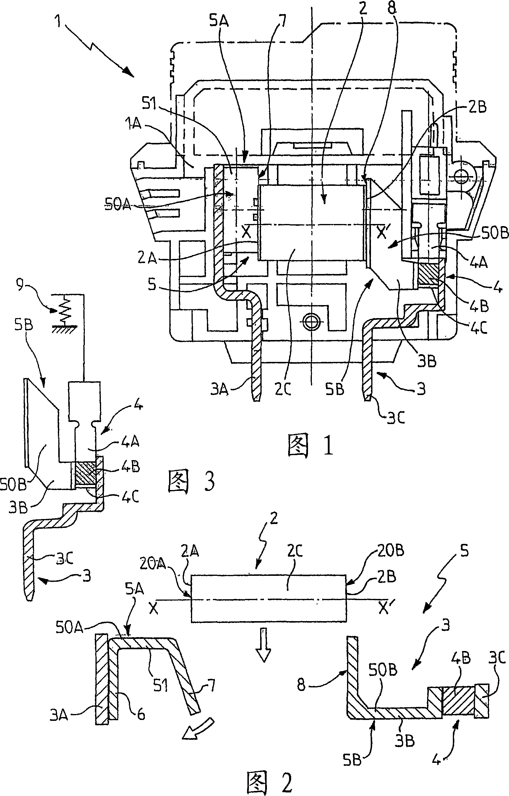 Device for providing voltage surge protection through clamping