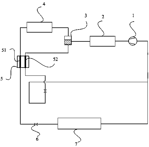 Intermediate fractional condensation self-cascading refrigeration cycle system and refrigeration equipment