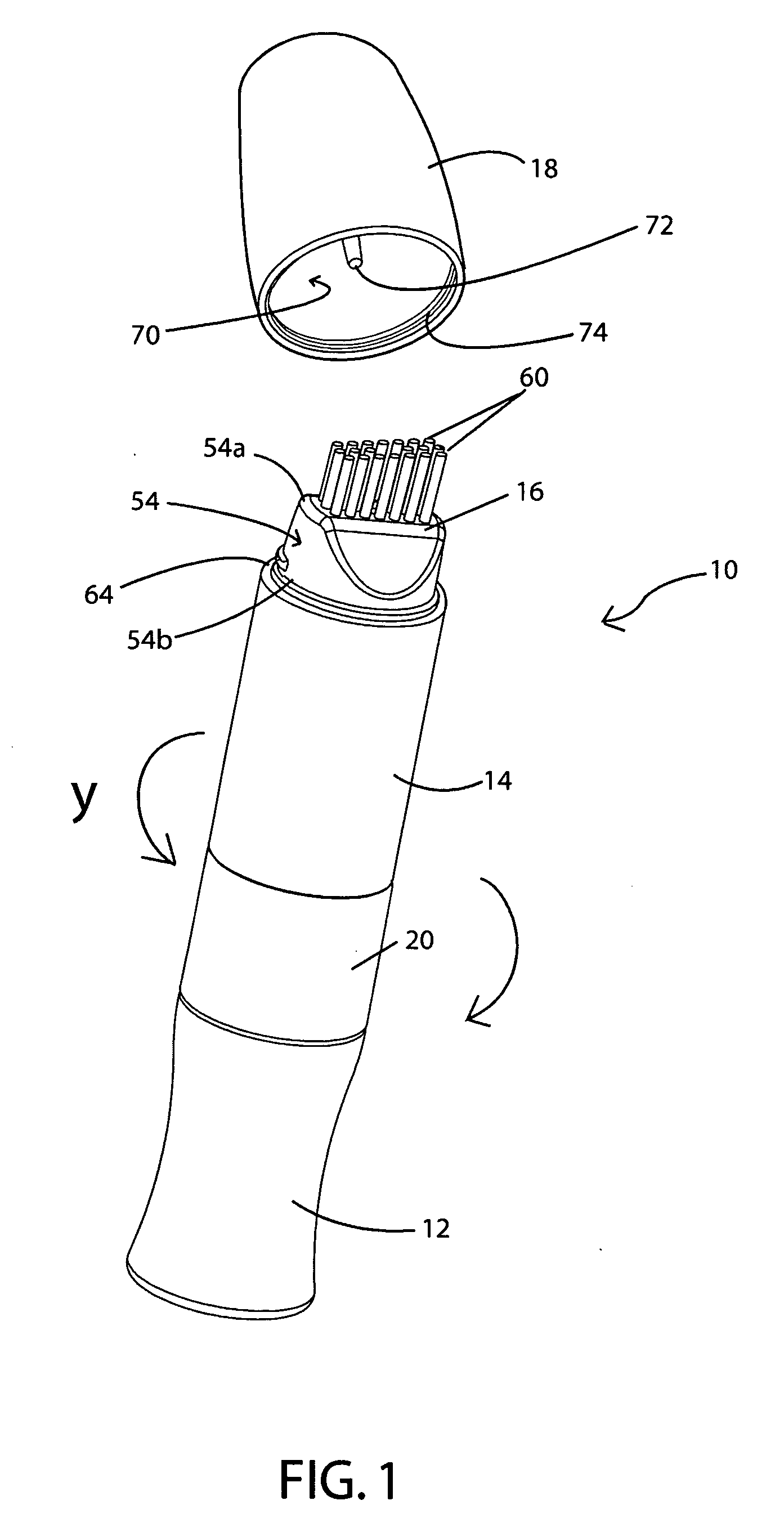 Hair dye touch-up dispenser and method of using the same
