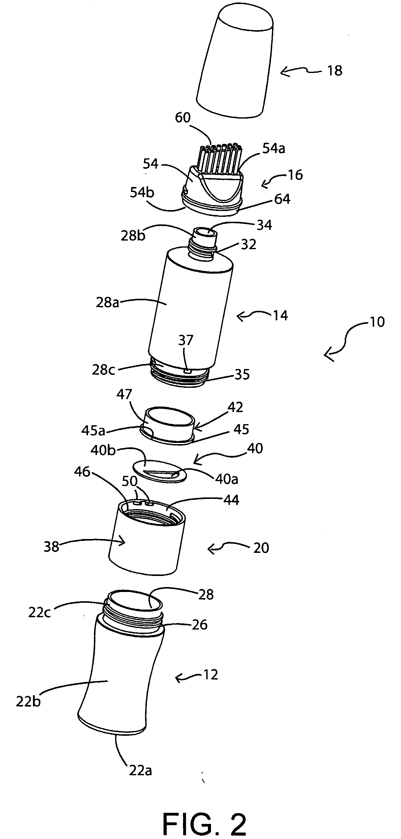 Hair dye touch-up dispenser and method of using the same