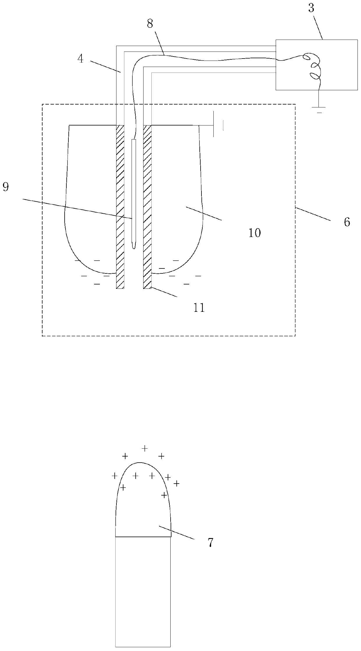 Early discharge device and method for realizing dynamic insulation cooperation