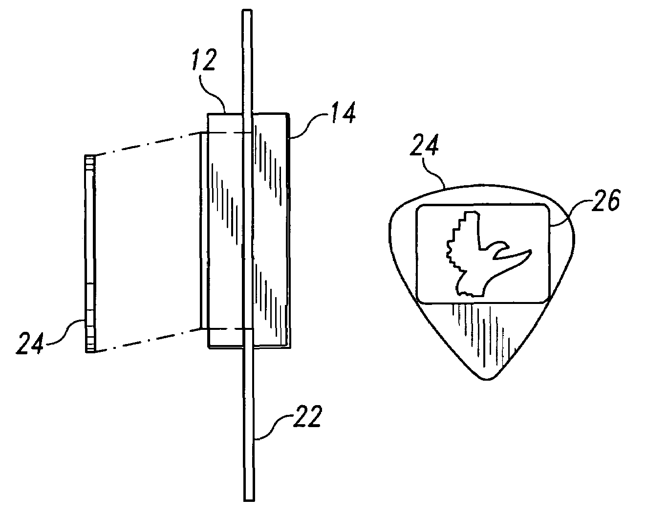 Method of producing guitar picks from identification cards