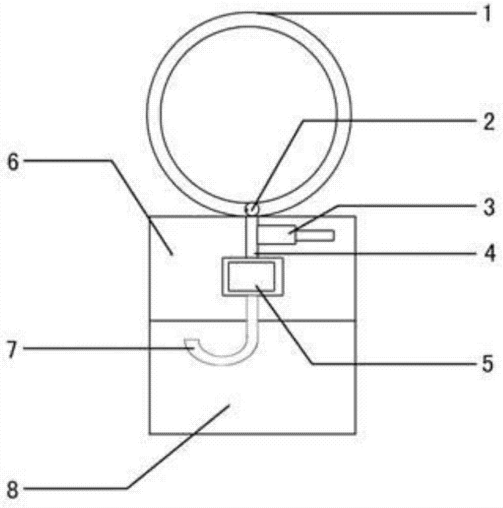 Key ring with electronic scale function