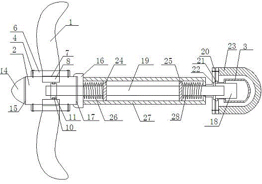 Propeller propelling plant with controllable pitch