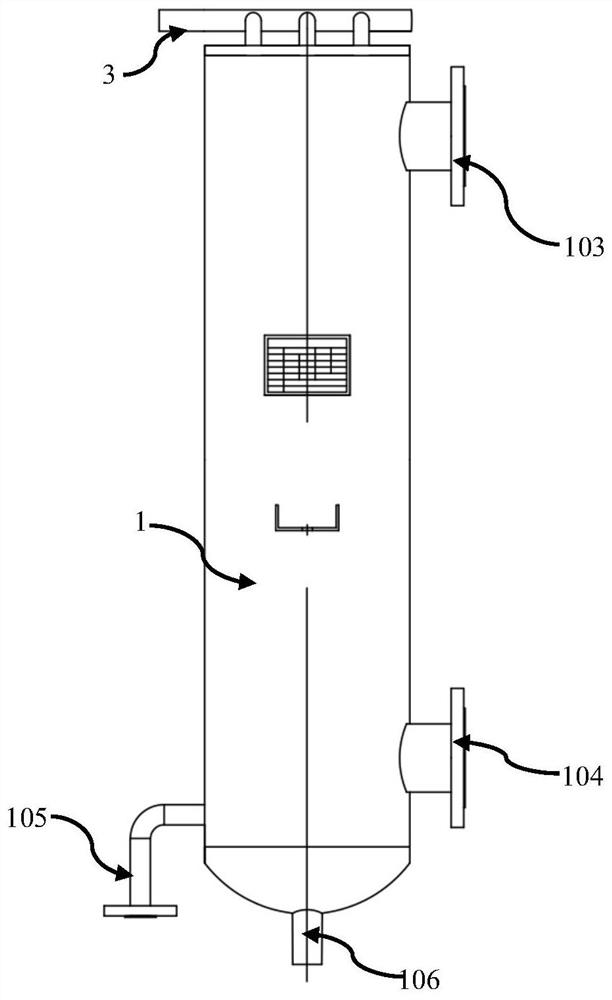 Heat exchange device for condensing VOCs gas and working method