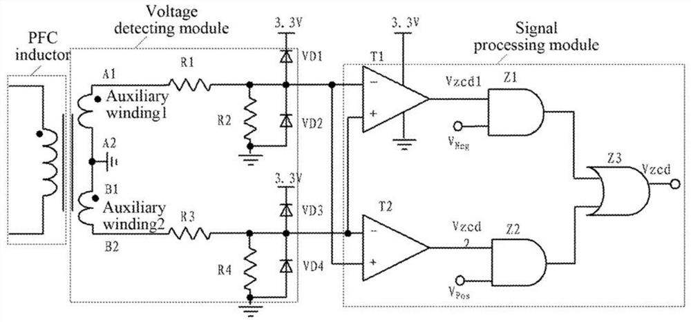 A zero-current sampling method of a bridgeless PFC circuit and its circuit