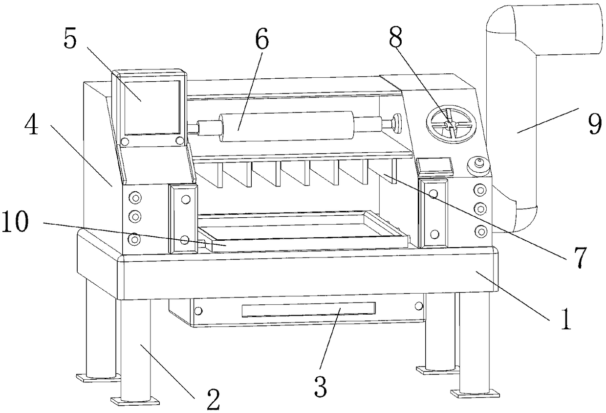 Textile device with automatic dust removing function