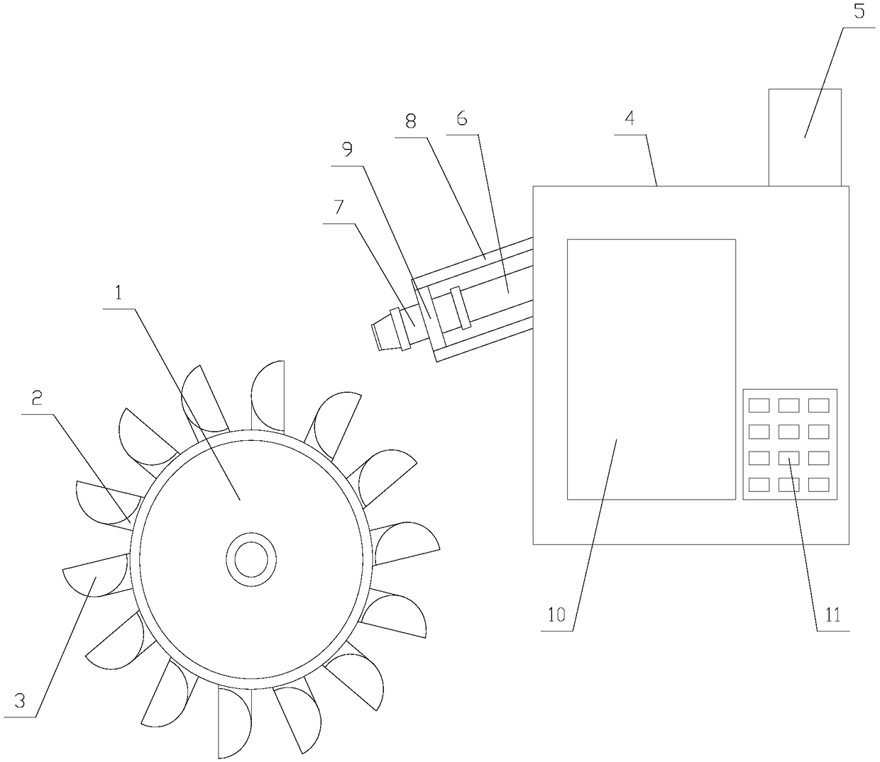 A horizontal shaft impact water turbine with high power generation efficiency