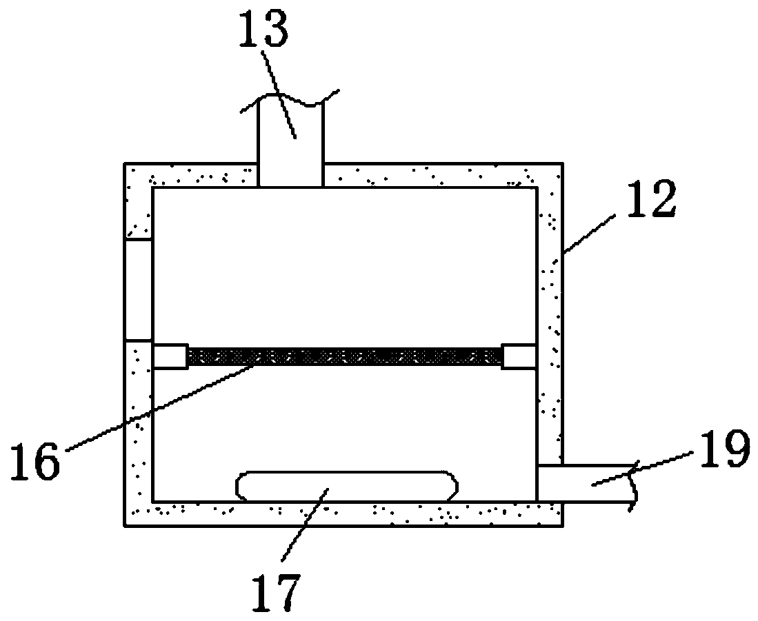 Printing and dyeing wastewater pollution prevention and treatment device