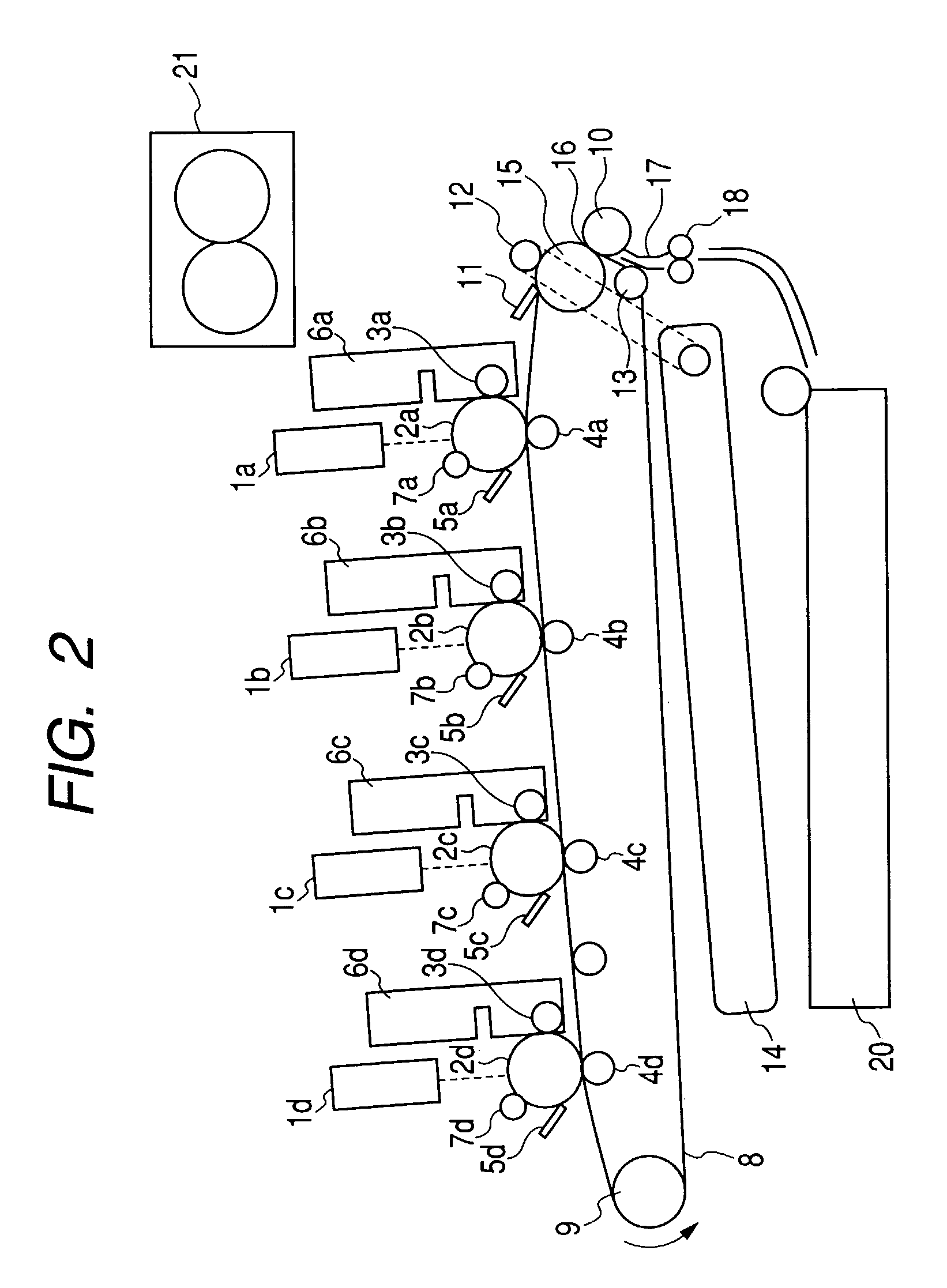 Image forming apparatus having a transferring member