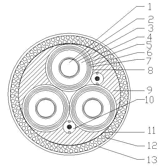 Method for preparing photoelectric composite submarine cable