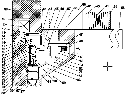 Automatic impact driving device for nails