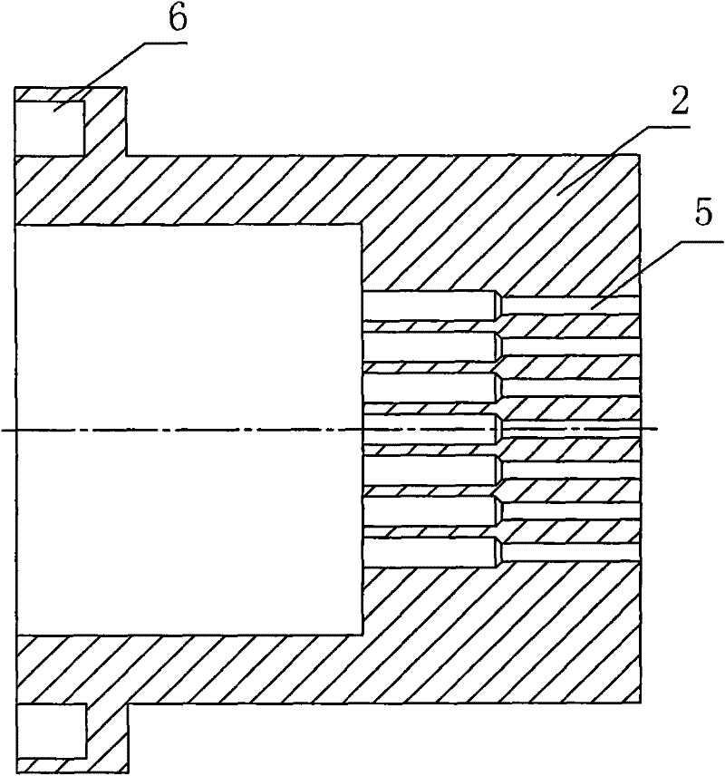 Direct-pass type optical fiber sealing device and method for manufacturing same