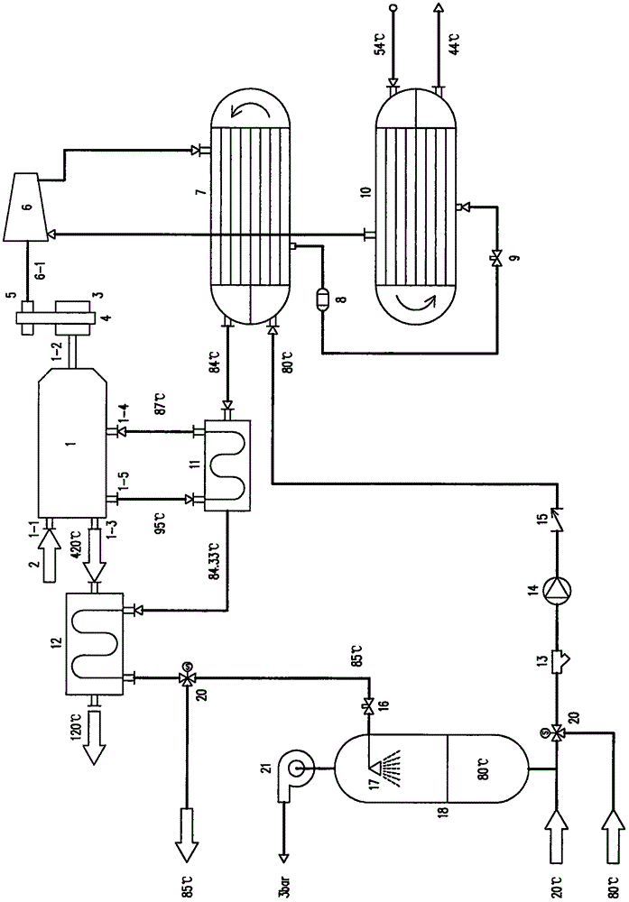 Engine-driven water source compression type heat pump water vapor modulating machine