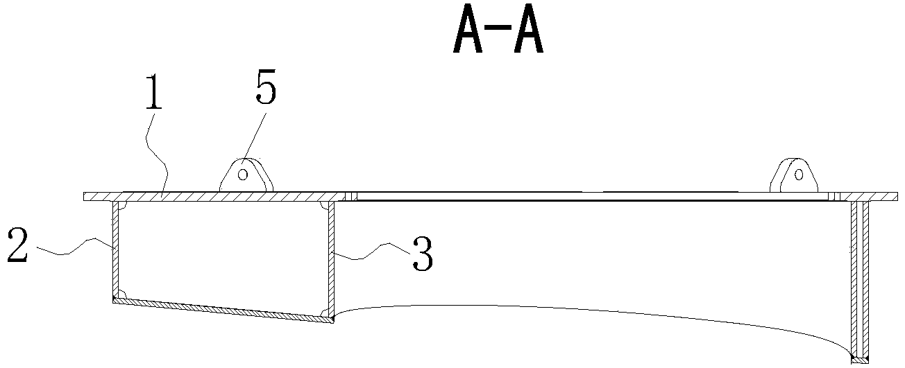 Processing method of eccentric full-revolving steering oar device base