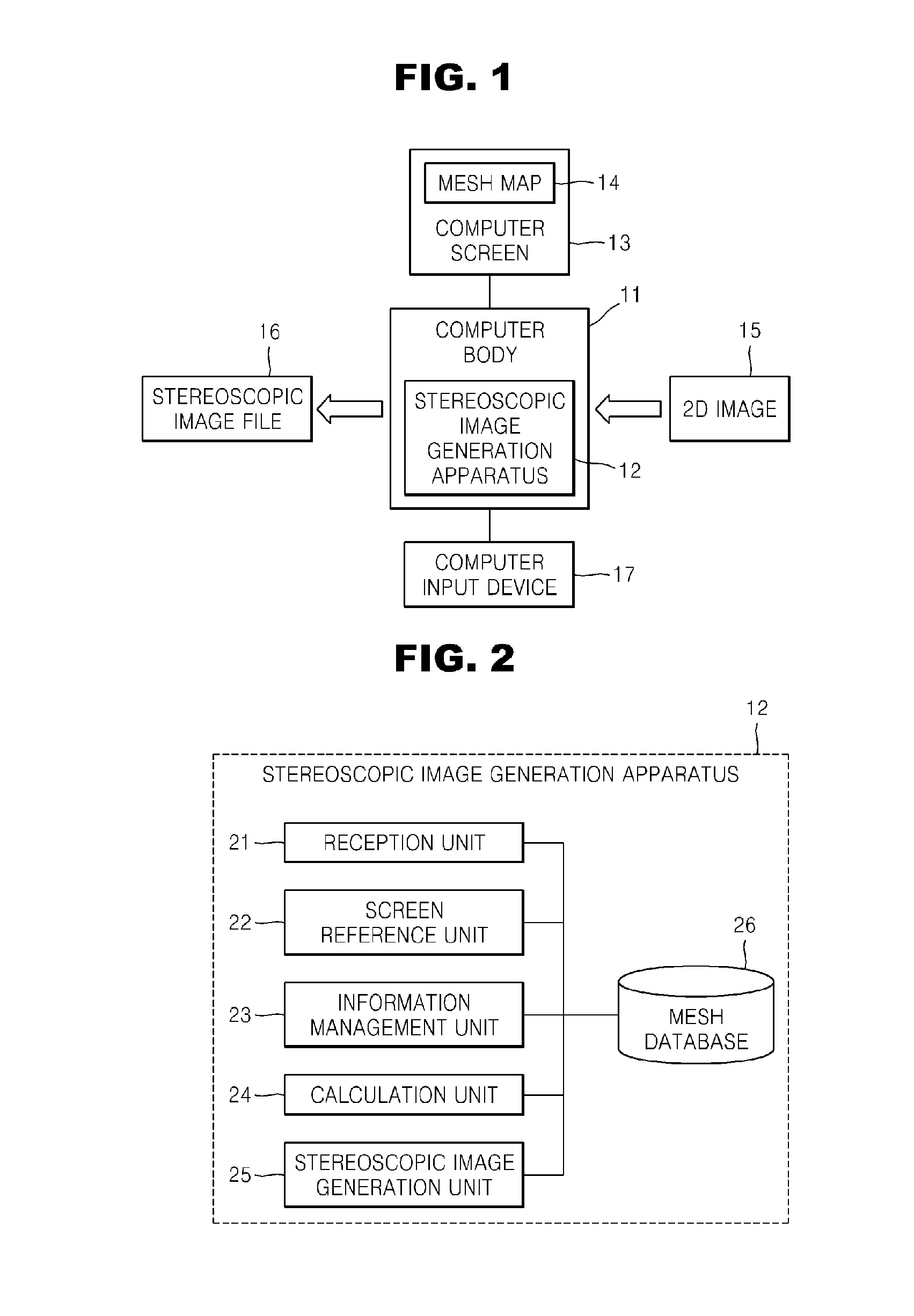 Method and apparatus for generating stereoscopic image from two-dimensional image by using mesh map