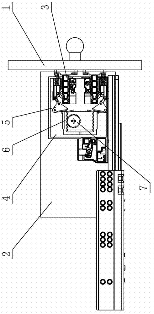 Unlocking device of drawer panel