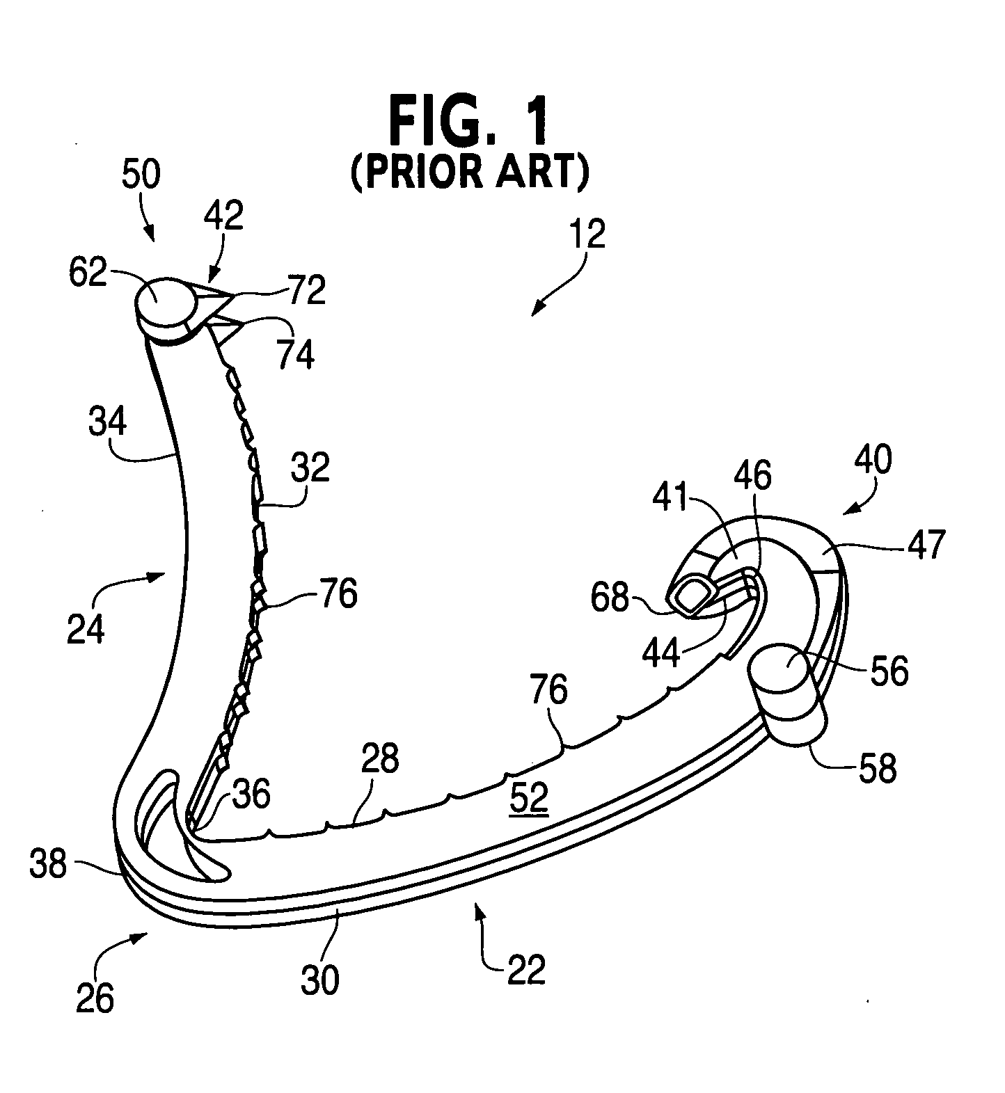 Non-snag polymer ligating clip